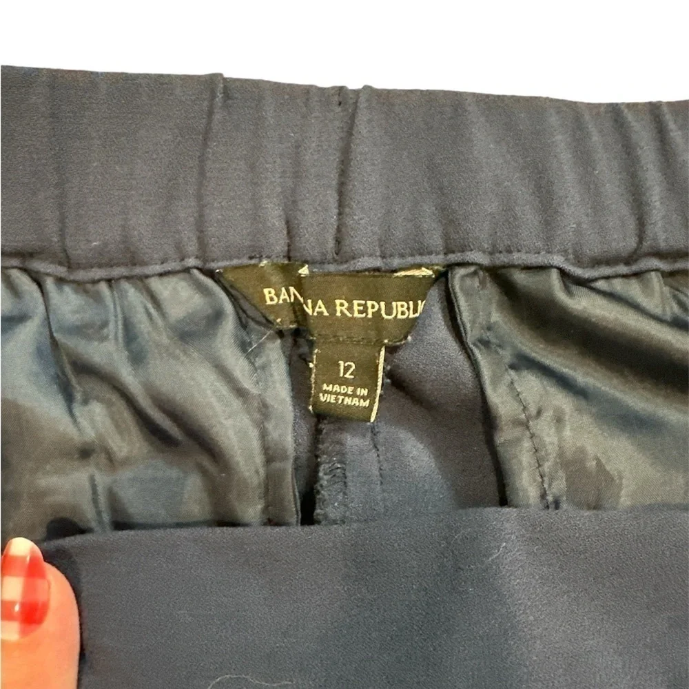 Banana Republic Pull on Pants Isola Nights Navy Size 12 - Picture 3 of 5